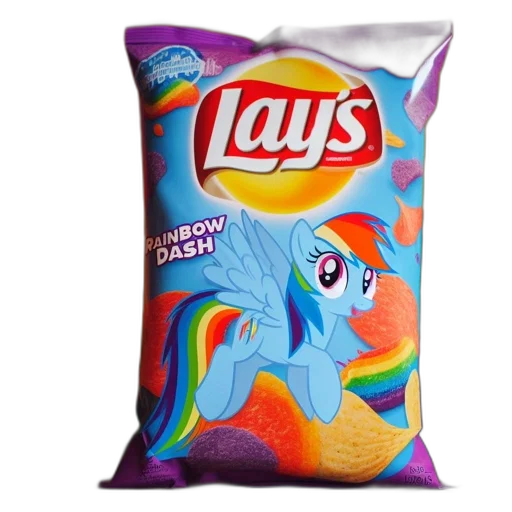 food, dragon, photorealistic, colorful, lay, potato, chips, packaged transparent PNG cut-out