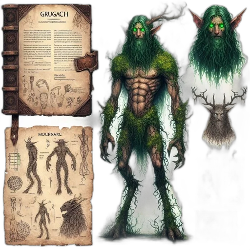 creature, concept art, fantasy art, comic book art, green, depiction, mythical, grugach transparent PNG cut-out