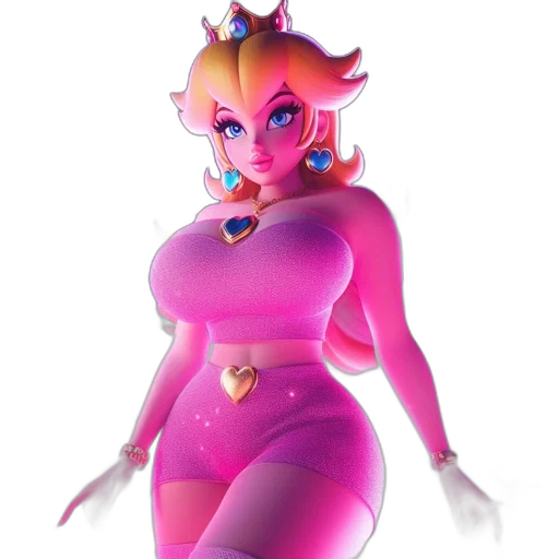 crown, dress, creature, jewelry, concept art, 3d render, vaporwave, fantasy art transparent PNG cut-out