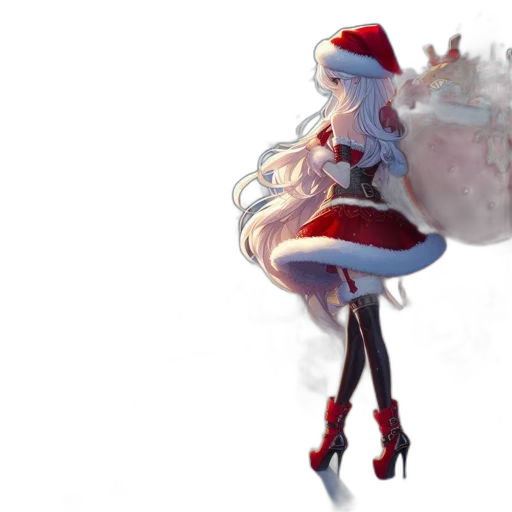 dress, concept art, pixel art, fantasy art, anime, snow, fire, red transparent PNG cut-out