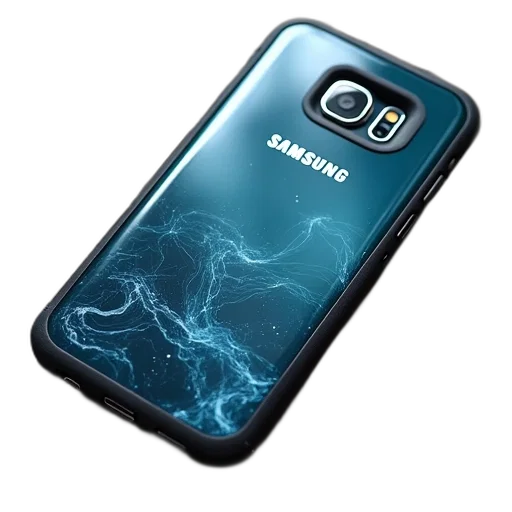 cyberpunk, 3d render, photorealistic, samsung transparent PNG cut-out