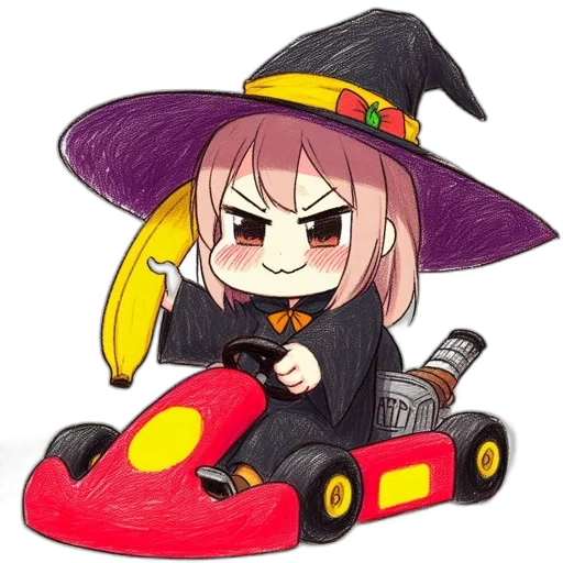 car, weapon, hat, staff, anime, pixel art, concept art, fantasy art transparent PNG cut-out