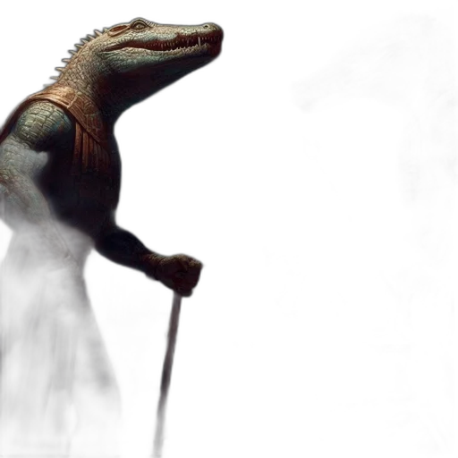 dragon, creature, animal, sword, concept art, photorealistic, fantasy art, 3d render transparent PNG cut-out