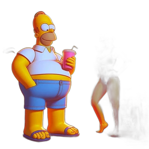 robot, food, creature, animal, concept art, 3d render, vaporwave, pixel art transparent PNG cut-out