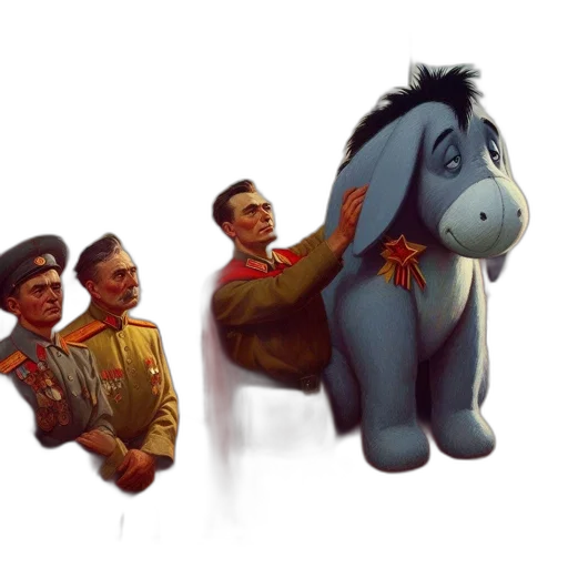 staff, animal, crown, weapon, concept art, 3d render, photorealistic, oil painting transparent PNG cut-out