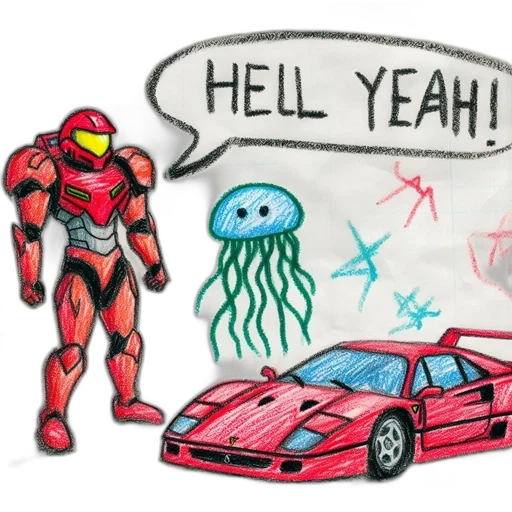 car, robot, concept art, comic book art, pixel art, cartoon, colorful, drawing transparent PNG cut-out