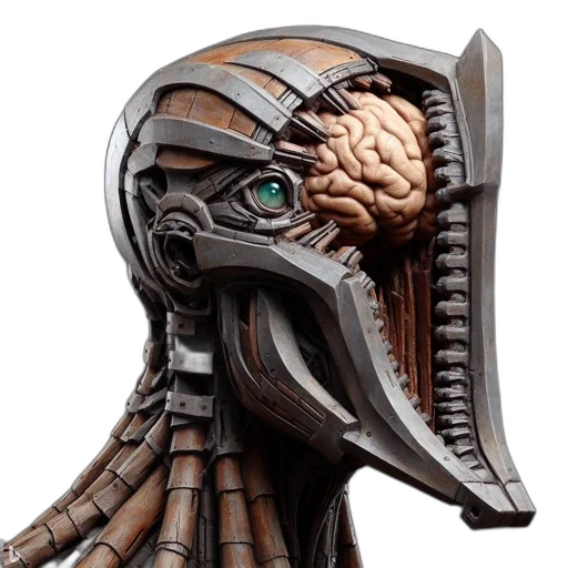 mask, robot, face, creature, concept art, 3d render, fantasy art, photorealistic transparent PNG cut-out