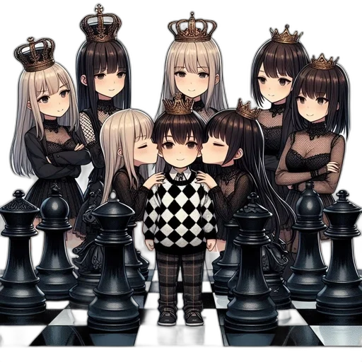 crown, robot, weapon, animal, pixel art, concept art, 3d render, anime transparent PNG cut-out