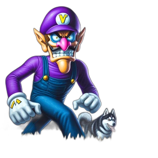 mask, weapon, robot, face, concept art, 3d render, pixel art, waluigi transparent PNG cut-out