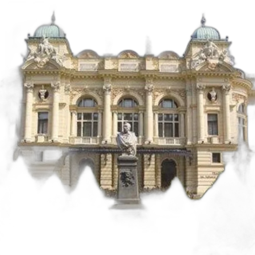 building, crown, staff, jewelry, photorealistic, 3d render, concept art, city street transparent PNG cut-out
