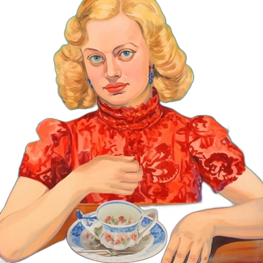 face, food, dress, jewelry, photorealistic, cartoon, oil painting, concept art transparent PNG cut-out