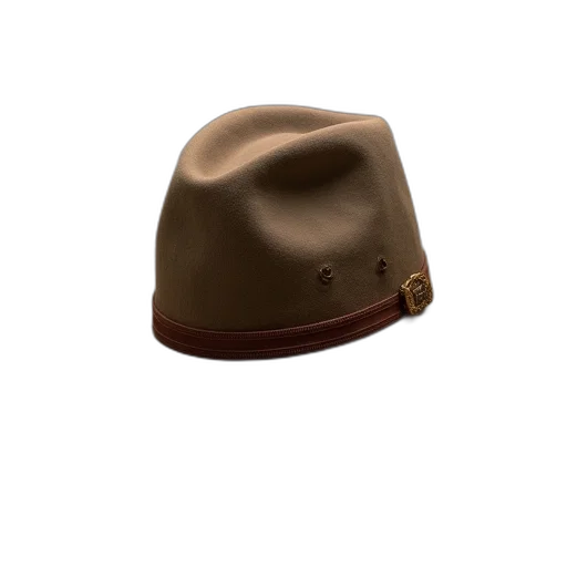 hat, crown, jacket, mask, 3d render, photorealistic, concept art, earth tones transparent PNG cut-out