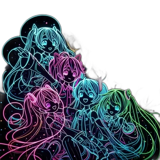 hair, mask, crown, flower, comic book art, anime, vaporwave, concept art transparent PNG cut-out