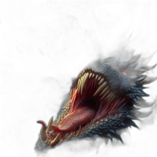 dragon, creature, mask, animal, concept art, photorealistic, fantasy art, 3d render transparent PNG cut-out
