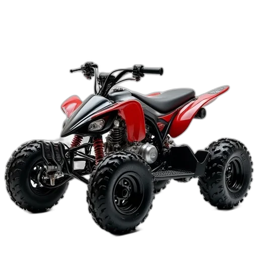 3d render, mini, quad, bike transparent PNG cut-out