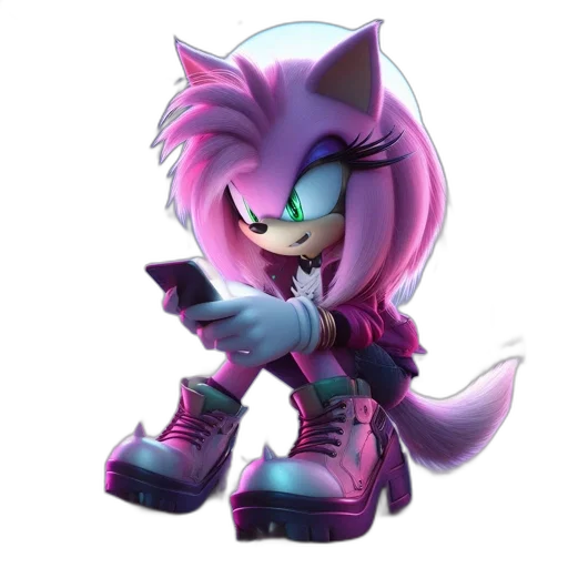 animal, weapon, concept art, cyberpunk, vaporwave, 3d render, anthropomorphic, feline transparent PNG cut-out