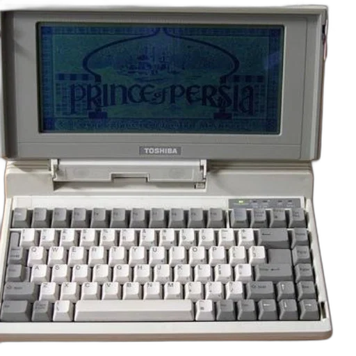 weapon, robot, vaporwave, toshiba, laptop, displays, title, screen transparent PNG cut-out