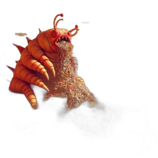 creature, dragon, animal, mask, concept art, fantasy art, 3d render, watercolor transparent PNG cut-out