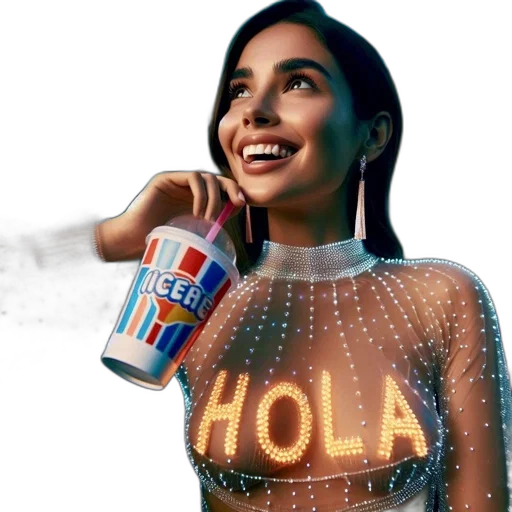 dress, food, robot, bottle, vaporwave, concept art, pixel art, photorealistic transparent PNG cut-out