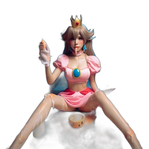 crown, concept art, fantasy art, pixel art, 3d render, pastel, person, costumed transparent PNG cut-out