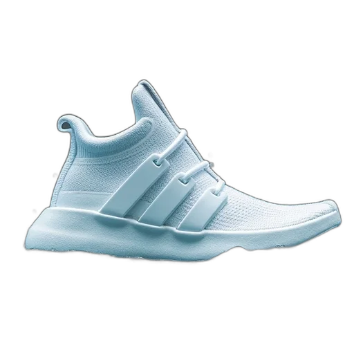 shoes, vaporwave, 3d render, watercolor transparent PNG cut-out