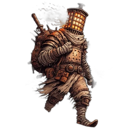 staff, sword, robot, weapon, concept art, fantasy art, pixel art, comic book art transparent PNG cut-out