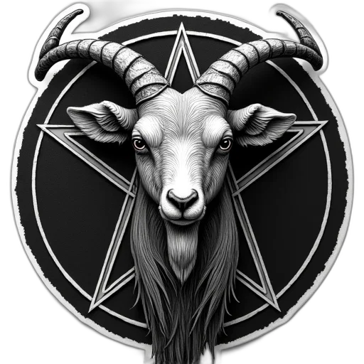 animal, staff, fantasy art, concept art, pixel art, photorealistic, goat, head transparent PNG cut-out