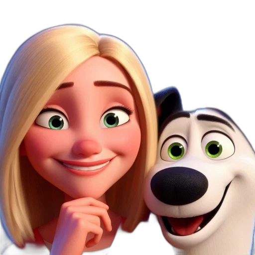 face, 3d render, cartoon, photorealistic, concept art, snow, two, animated transparent PNG cut-out