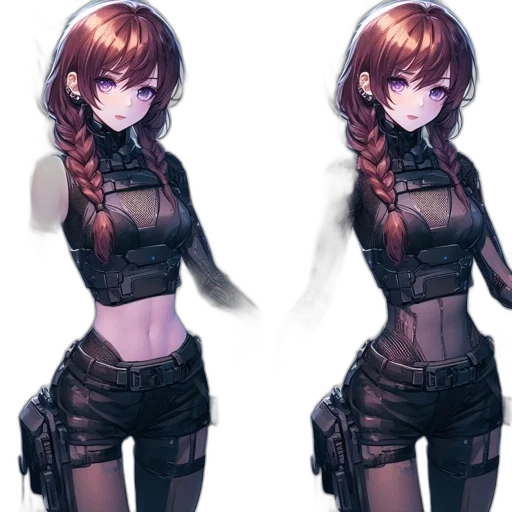 dress, jacket, concept art, cyberpunk, pixel art, fantasy art, dark, monochrome transparent PNG cut-out