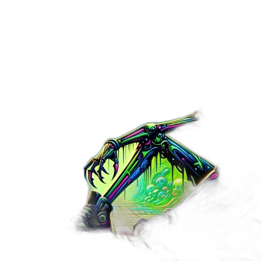 weapon, dragon, staff, sword, concept art, cyberpunk, pixel art, fantasy art transparent PNG cut-out