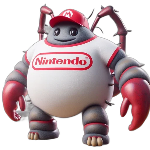 robot, creature, animal, dragon, 3d render, concept art, animated, nintendo-clad transparent PNG cut-out