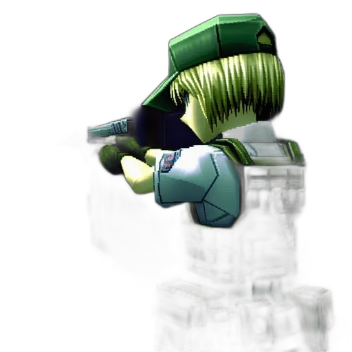 weapon, robot, bottle, staff, 3d render, concept art, pixel art, vaporwave transparent PNG cut-out
