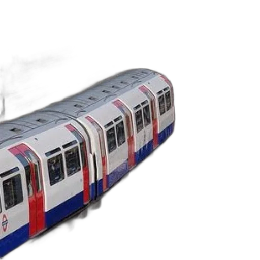 3d render, photorealistic, concept art, london, underground, train, tracks, red transparent PNG cut-out