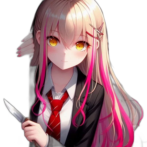 weapon, staff, creature, sword, anime, pixel art, cyberpunk, cartoon transparent PNG cut-out