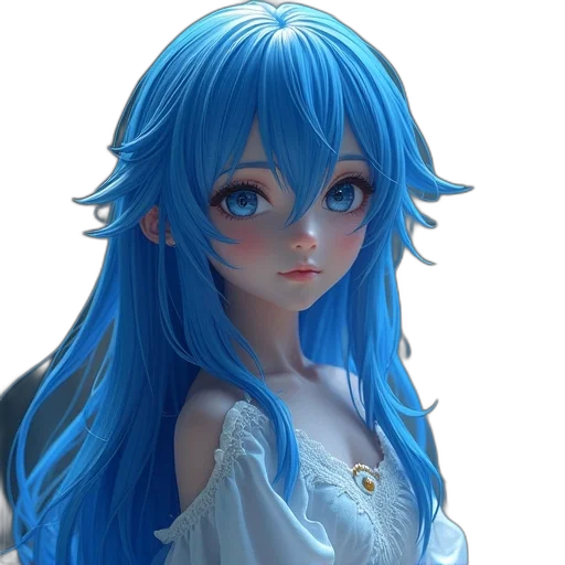face, dress, staff, robot, 3d render, anime, photorealistic, fantasy art transparent PNG cut-out