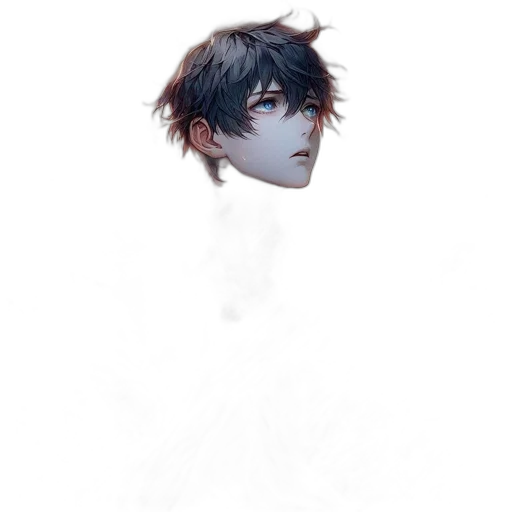 mask, face, staff, creature, concept art, pixel art, anime, fantasy art transparent PNG cut-out