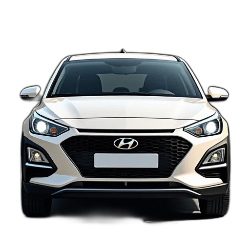 car, front, hyundai, i20, active transparent PNG cut-out