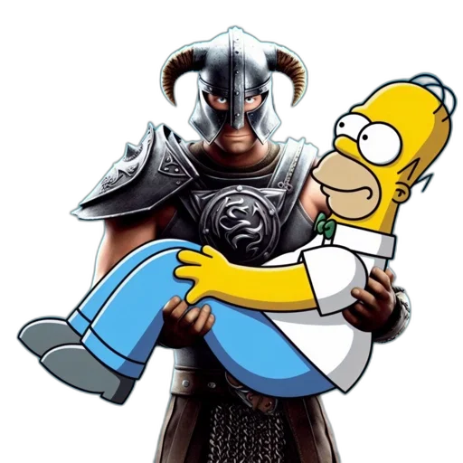 sword, weapon, dragon, pixel art, fantasy art, concept art, comic book art, homer transparent PNG cut-out
