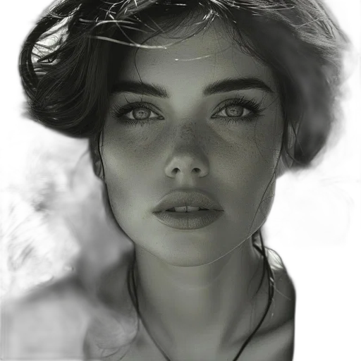 face, jewelry, crown, hair, photorealistic, pencil sketch, fantasy art, oil painting transparent PNG cut-out