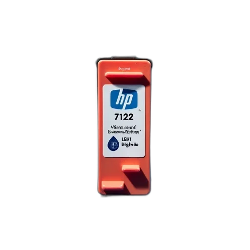 close-up, image, ink, cartridge, label, facing, forward, features transparent PNG cut-out