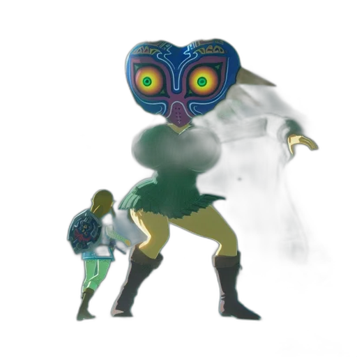 mask, creature, robot, animal, concept art, 3d render, fantasy art, pixel art transparent PNG cut-out
