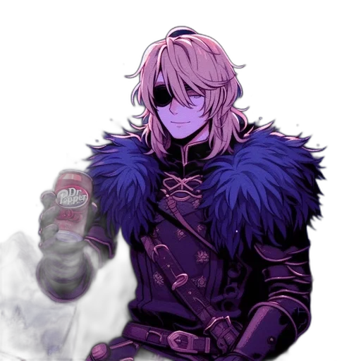 jacket, bottle, weapon, sword, vaporwave, fantasy art, concept art, pixel art transparent PNG cut-out