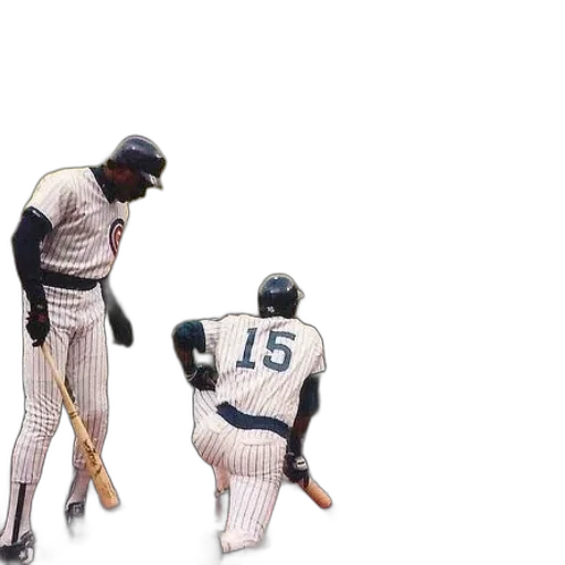 baseball, player, number, his, jersey, kneeling, down transparent PNG cut-out