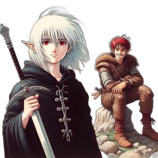 sword, concept art, fantasy art, comic book art, pixel art, snow, forest, fire transparent PNG cut-out