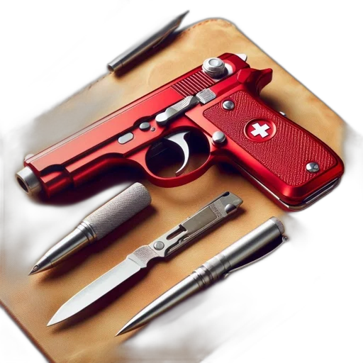 weapon, staff, photorealistic, 3d render, concept art, red, display, features transparent PNG cut-out