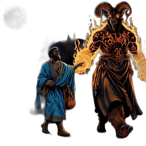 concept art, fantasy art, comic book art, pixel art, fire, ancient, landscape, features transparent PNG cut-out