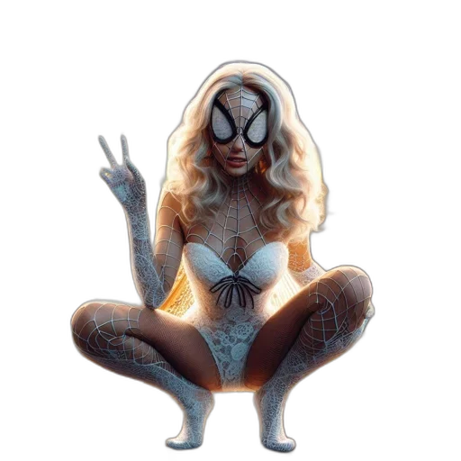 mask, jewelry, creature, comic book art, concept art, fantasy art, pixel art, woman transparent PNG cut-out