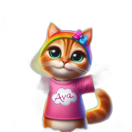 staff, animal, 3d render, concept art, photorealistic, cartoon, cute, orange transparent PNG cut-out