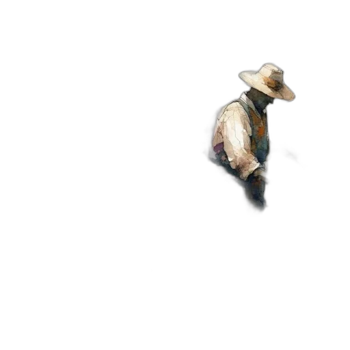 robot, hat, animal, creature, photorealistic, concept art, watercolor, 3d render transparent PNG cut-out