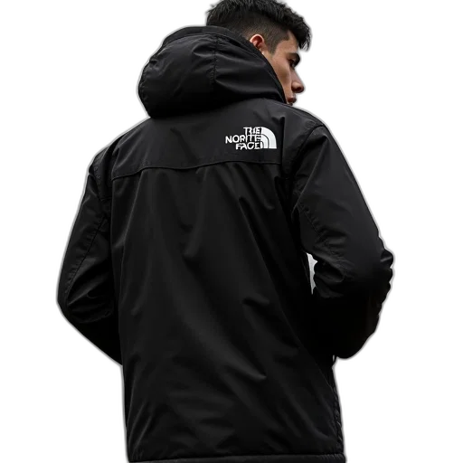 jacket, staff, umbrella, cyberpunk, 3d render, supreme, north, face transparent PNG cut-out